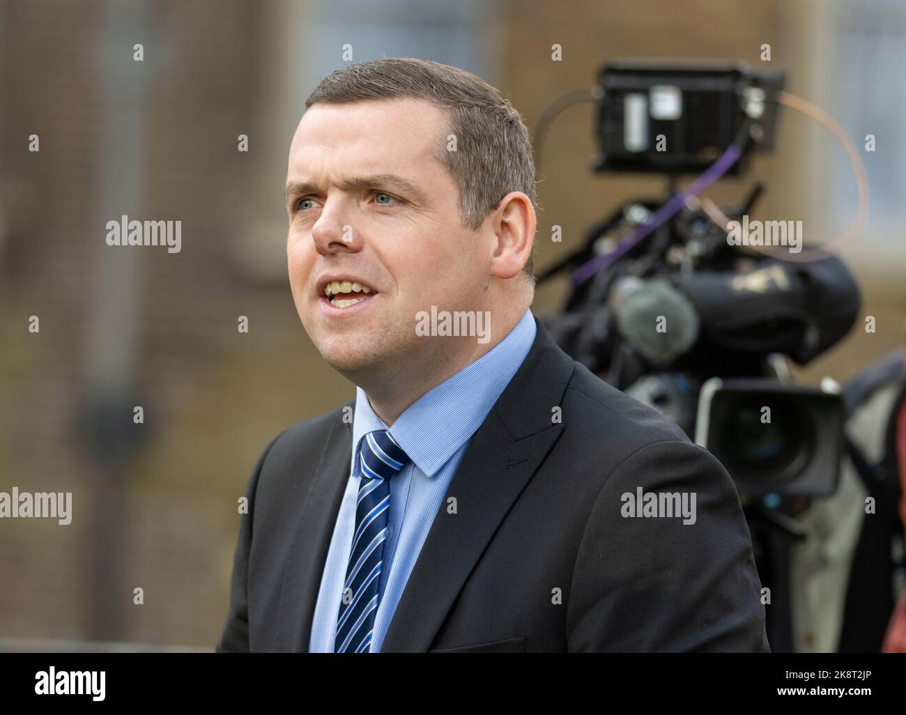 Londres, Royaume-Uni. 24th octobre 2022. Politiciens sur College Green London Royaume-Uni Douglas Ross leader parlementaire du parti conservateur écossais Credit: Ian Davidson/Alay Live News Banque D'Images