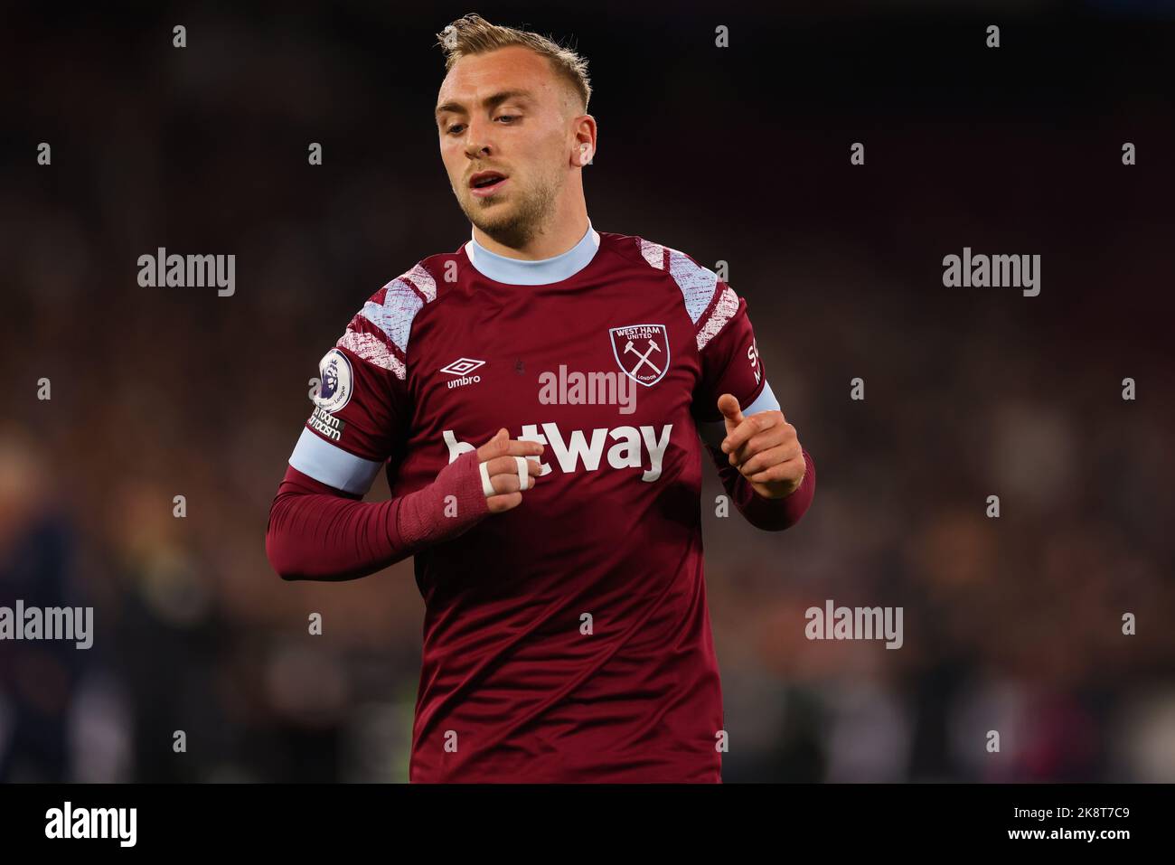 Stade de Londres, Londres, Royaume-Uni. 24th octobre 2022. Premier League football West Ham versus Bournemouth: Jarrod Bowen of West Ham United Credit: Action plus Sports/Alay Live News Banque D'Images