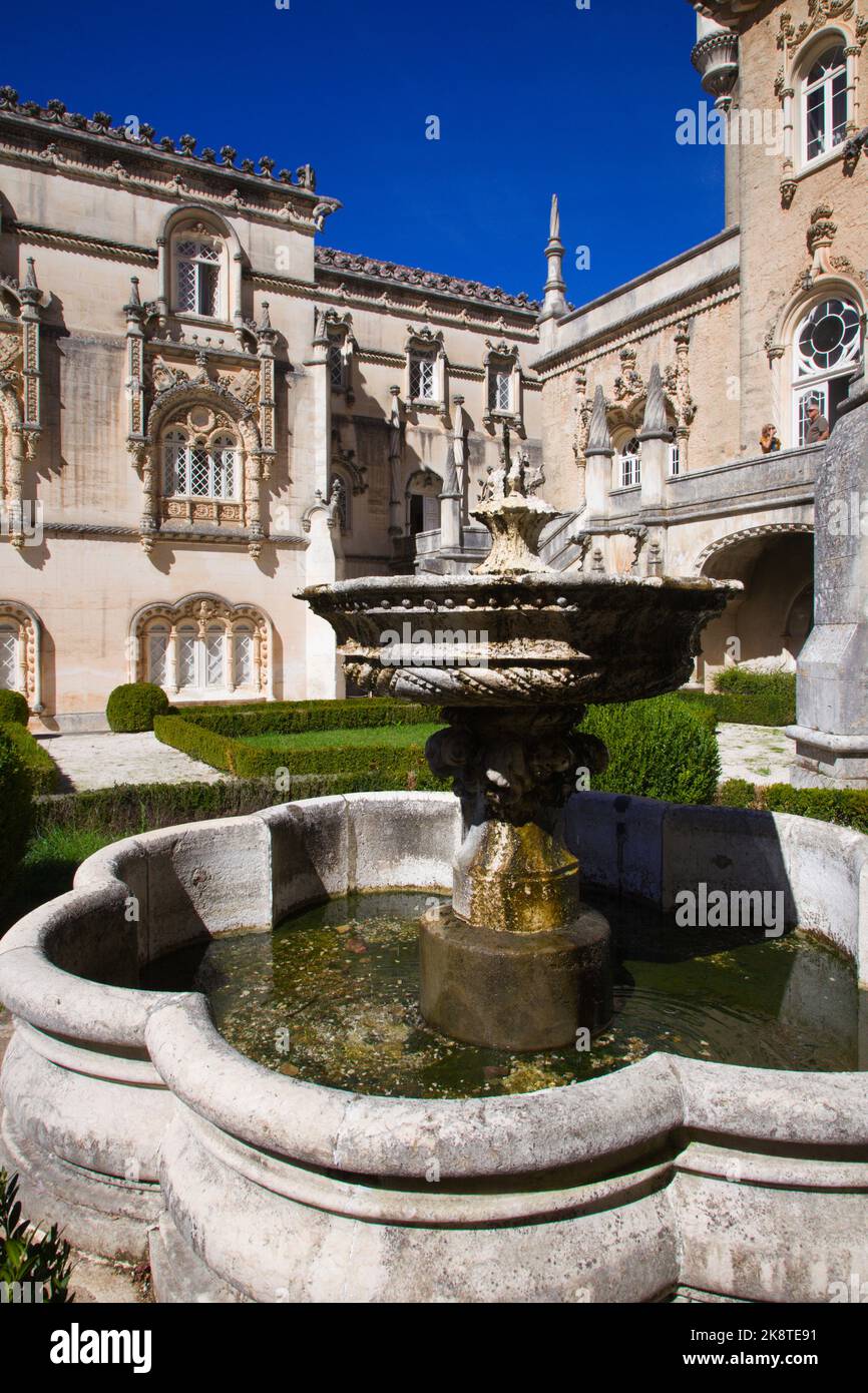 Portugal, forêt nationale de Bucaco, Palace Hotel, Banque D'Images