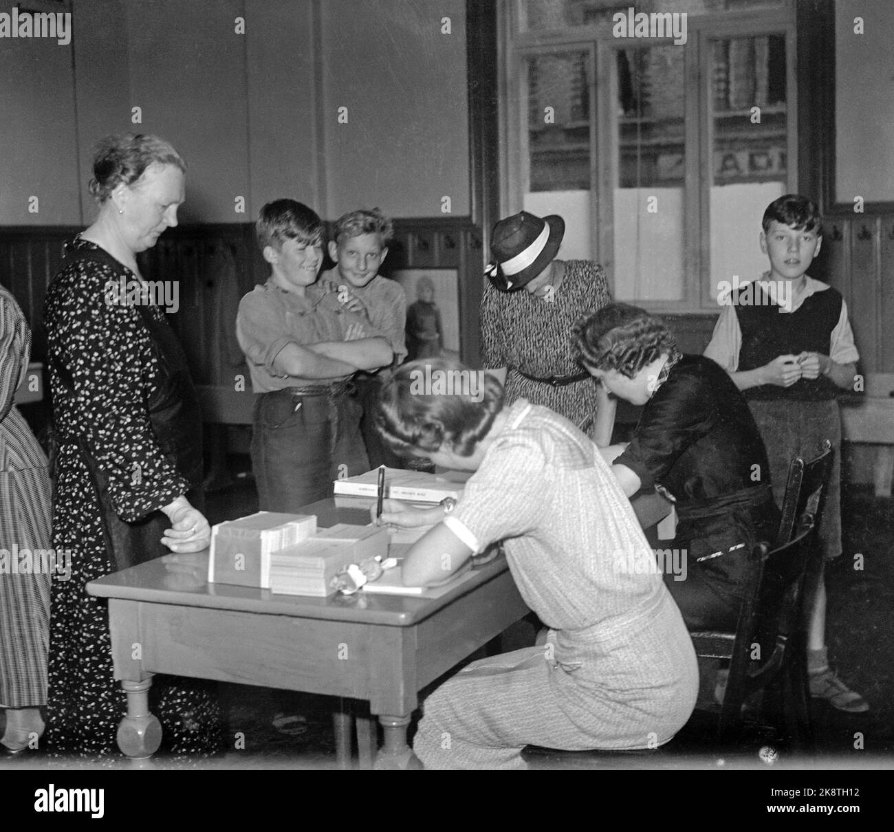 Oslo septembre 1939. Jours de crise au début de la Seconde Guerre mondiale en Europe. Texte manquant. Photo: NTB Banque D'Images