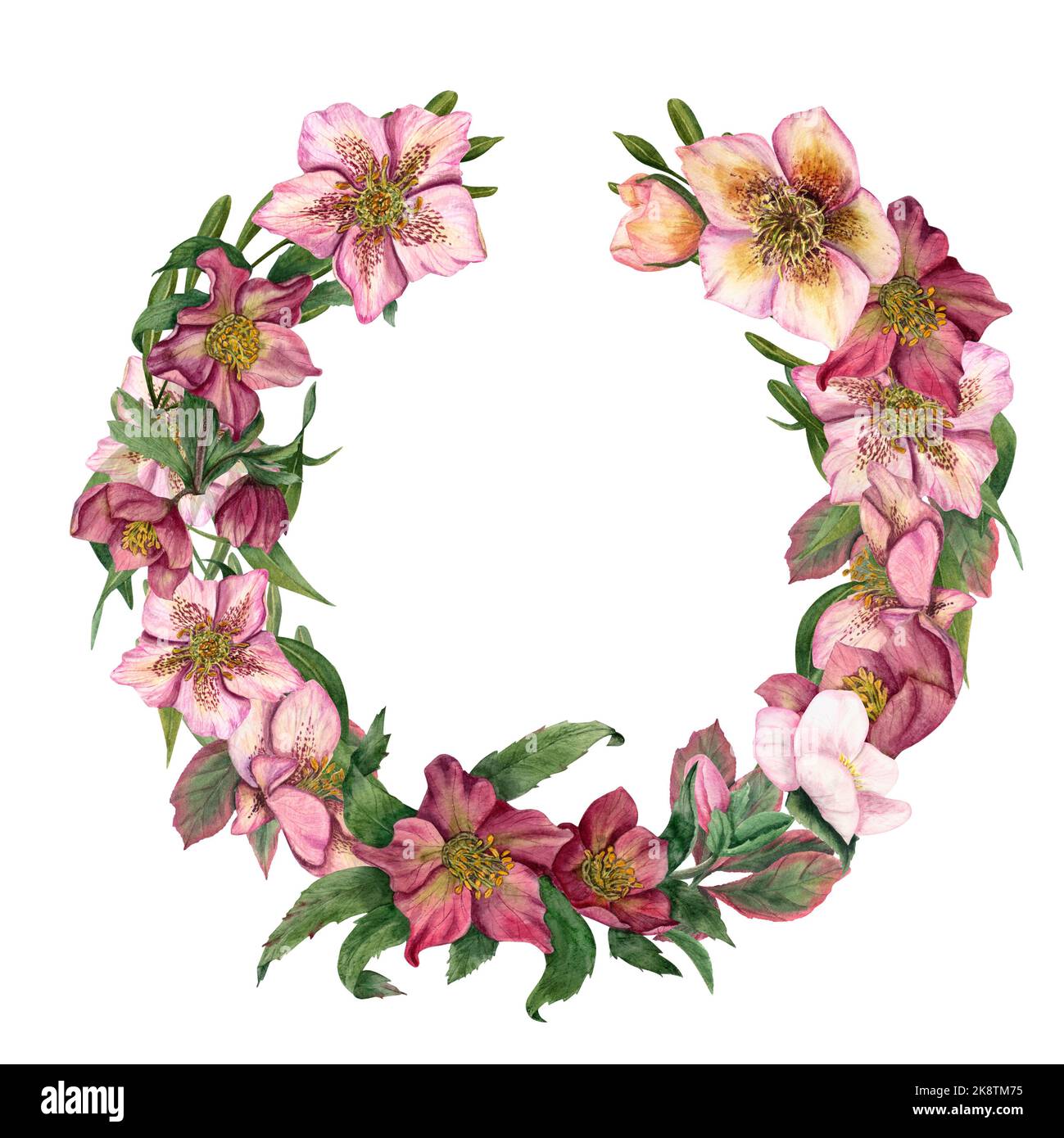 Pour créer des cartes de Saint-Valentin, d'anniversaire, de fête des mères, de mariage. Modèle pour la décoration de dessins et d'illustrations. Idéal pour le textile Banque D'Images