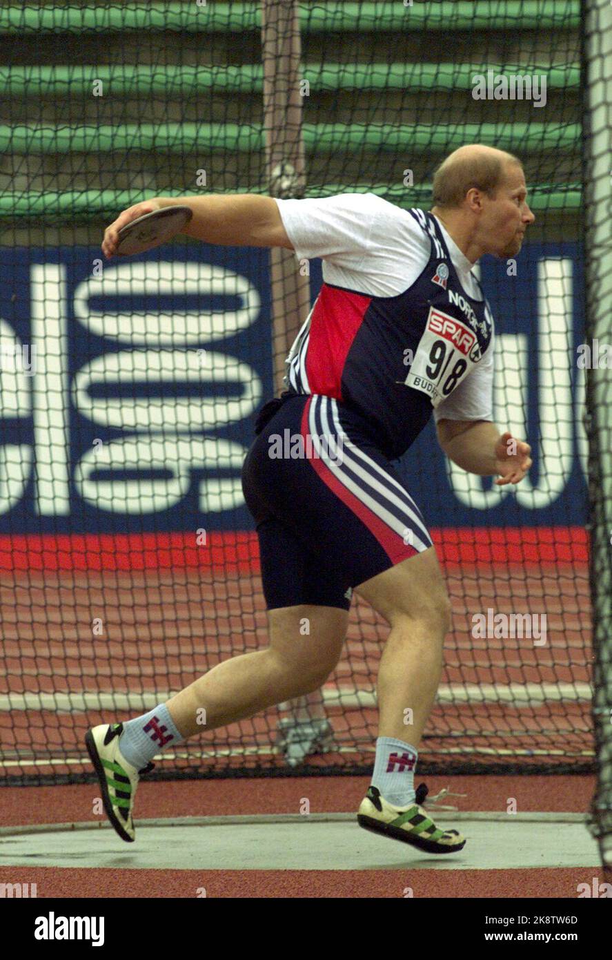 Budapest, Hongrie 19980822 Olav Jensen en action pendant les