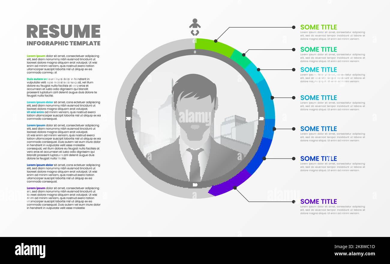 Modèle de conception graphique. Concept créatif en 7 étapes. Peut être utilisé pour la mise en page de flux de travail, le diagramme, la bannière, la conception Web. Illustration vectorielle Illustration de Vecteur