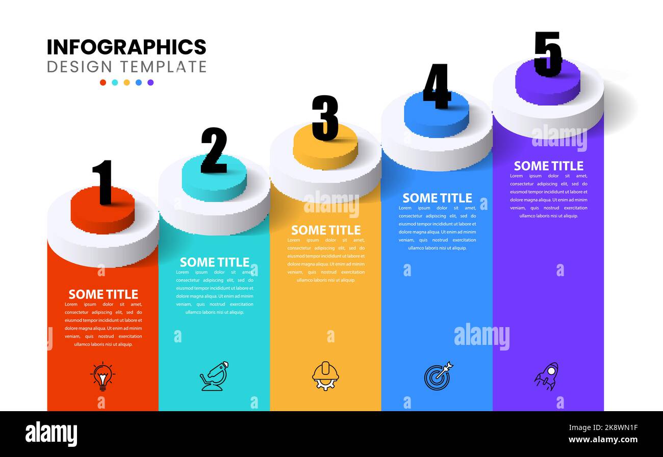 Modèle d'infographie avec icônes et 5 options ou étapes. Peut être utilisé pour la mise en page de flux de travail, le diagramme, la bannière, la conception Web. Illustration vectorielle Illustration de Vecteur Modèle d'infographie avec icônes et 5 options ou étapes. Peut être utilisé pour la mise en page de flux de travail, le diagramme, la bannière, la conception Web. Illustration vectorielle Illustration de Vecteur