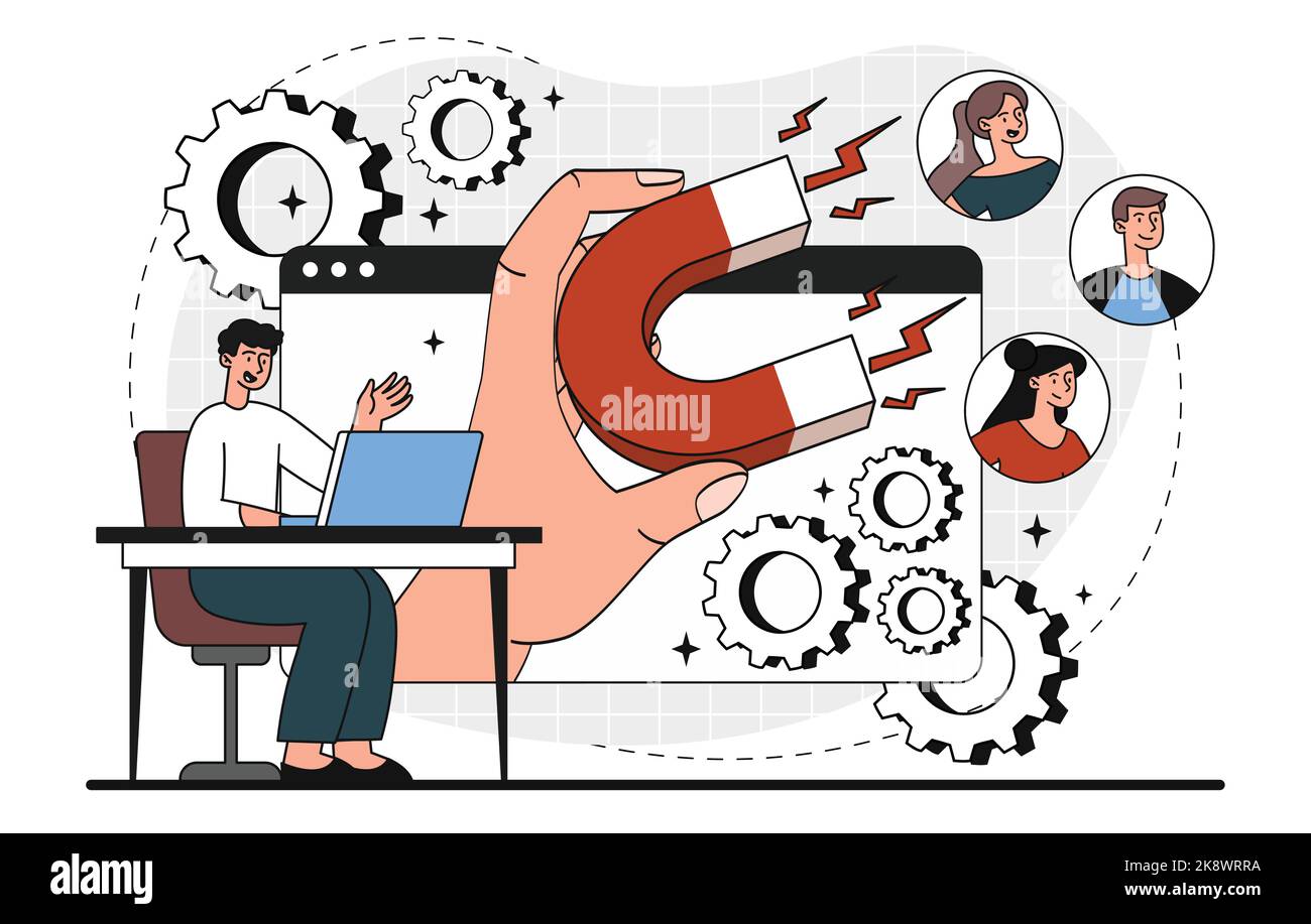 Génération de nouvelles pistes Illustration de Vecteur