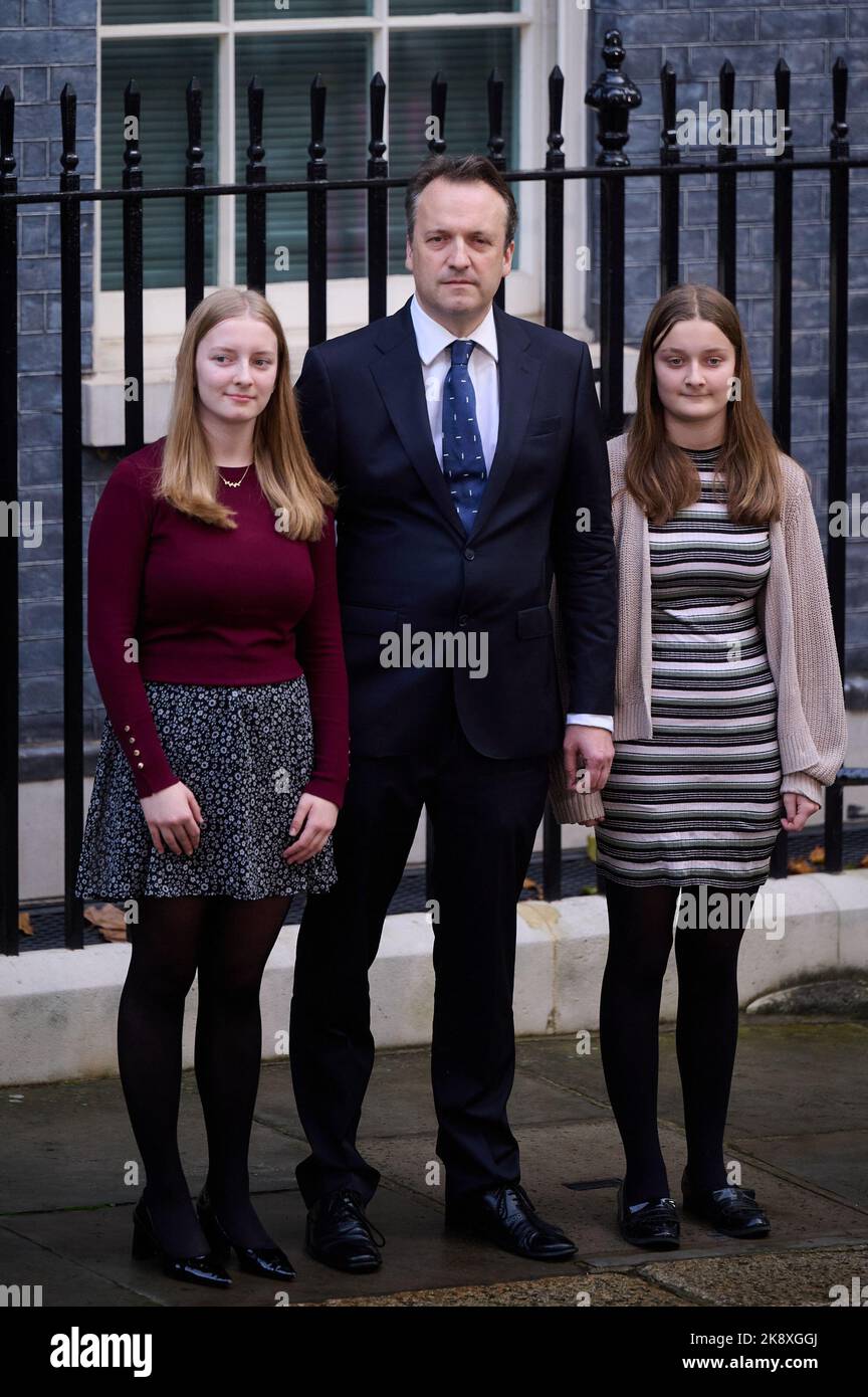 Londres, Royaume-Uni . 25 octobre 2022 . Liz Truss quitte Downing Street après avoir été démissionnaire en tant que Premier ministre britannique tenu à Downing Street. Crédit : Alan D West/Alay Live News Banque D'Images