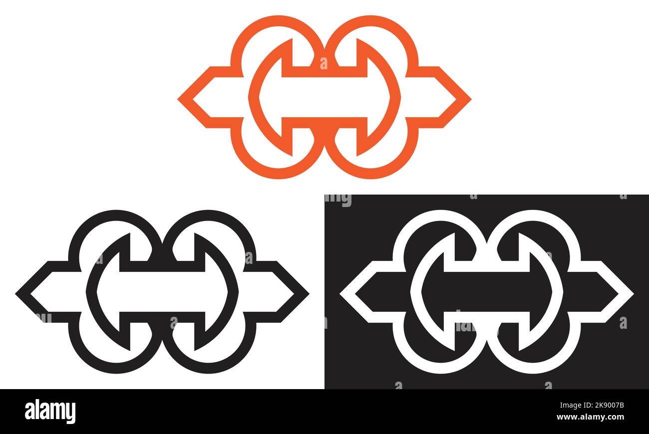 logo à vecteur de flèche, modèle d'icône de flèche pour les entreprises Illustration de Vecteur logo à vecteur de flèche, modèle d'icône de flèche pour les entreprises Illustration de Vecteur