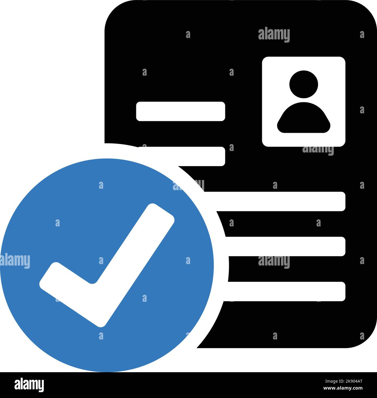 Accepter une conception d'icône complète pour le Web et le mobile Illustration de Vecteur