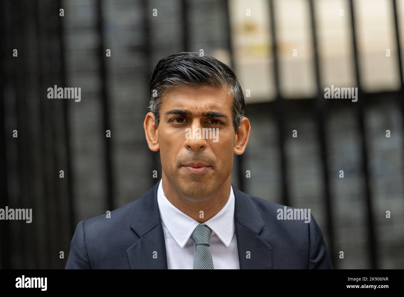 Londres, Royaume-Uni. 25th octobre 2022. Le Premier ministre Rishi Sunak fait sa première déclaration à Downing Street, Londres, Royaume-Uni crédit : Ian Davidson/Alay Live News Banque D'Images