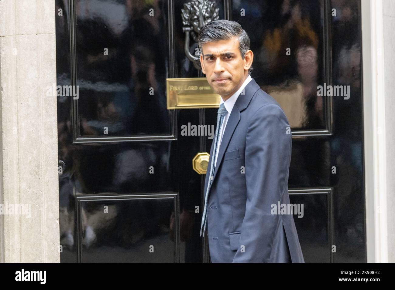 Londres, Royaume-Uni. 25th octobre 2022. Le Premier ministre Rishi Sunak fait sa première déclaration à Downing Street, Londres, Royaume-Uni crédit : Ian Davidson/Alay Live News Banque D'Images