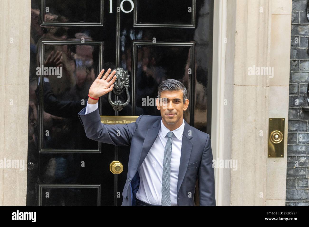 Londres, Royaume-Uni. 25th octobre 2022. Le Premier ministre Rishi Sunak fait sa première déclaration à Downing Street, Londres, Royaume-Uni crédit : Ian Davidson/Alay Live News Banque D'Images
