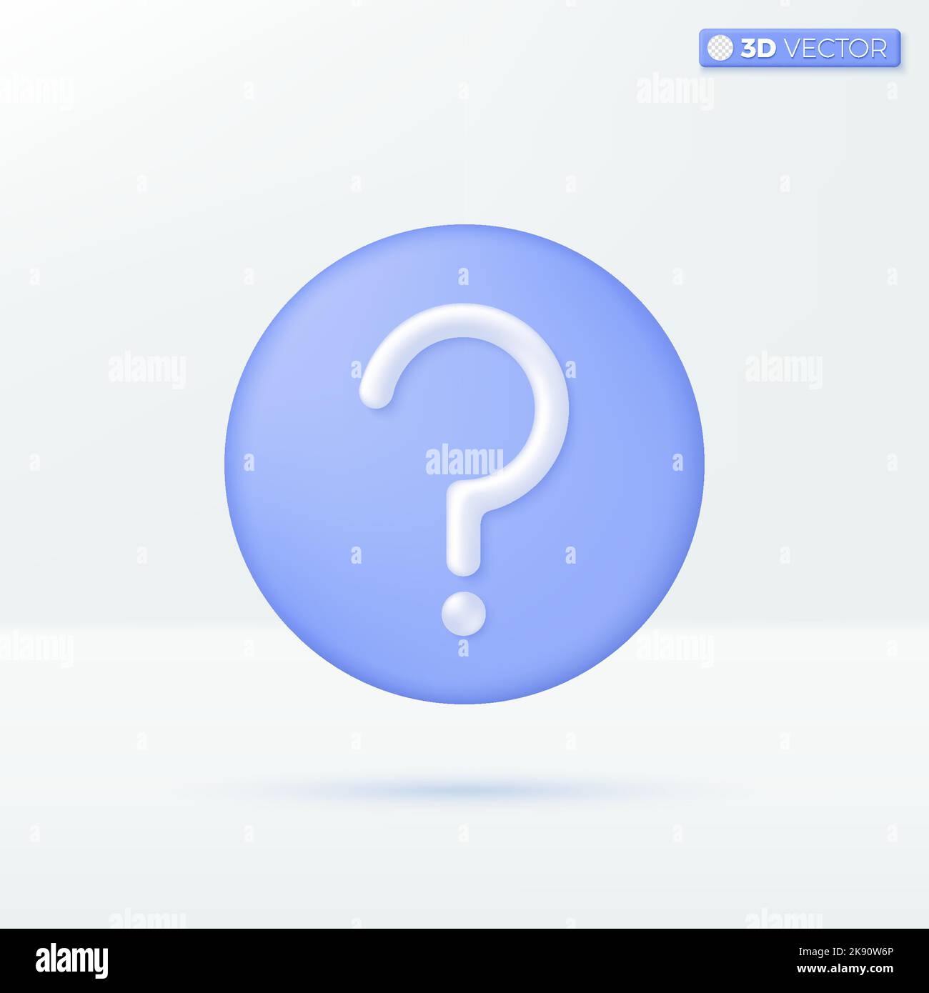 Point d'interrogation sur les symboles d'icône de bouton rond. Support ...
