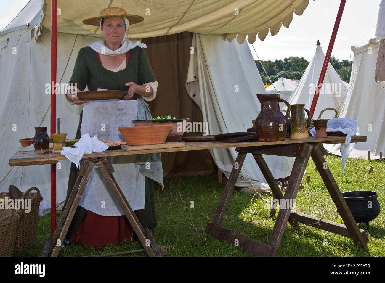 Anglo-Norman à C15th Histoire de la gastronomie et de la cuisine Banque D'Images