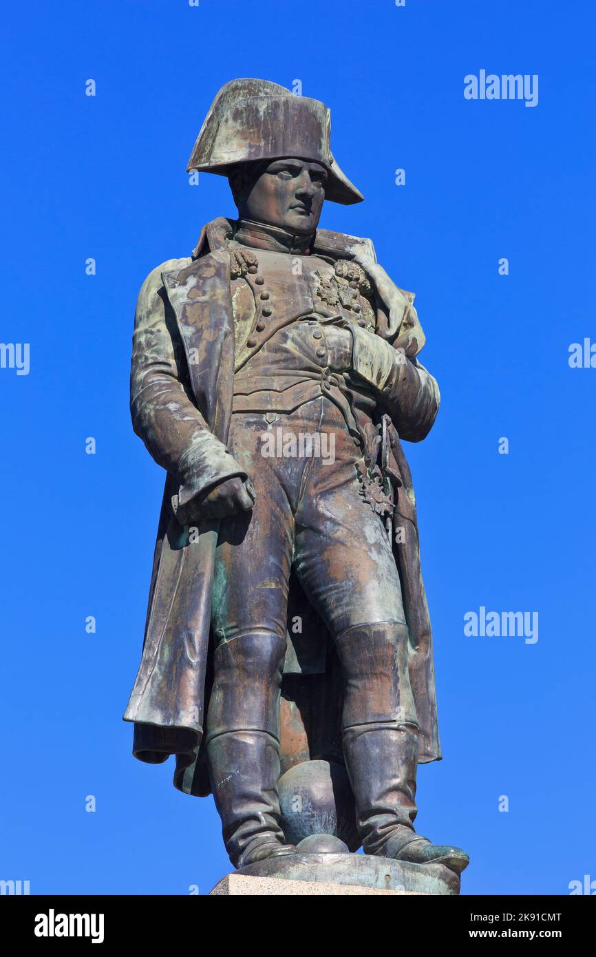 Monument à Napoléon Ier (1769-1821), empereur des Français, à Ajaccio (Corse-du-Sud), France Banque D'Images