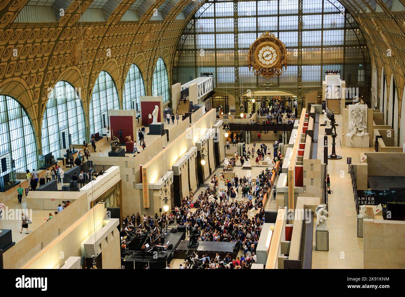 PARIS, FRANCE - 17 OCTOBRE 2015 : le Musée d'Orsay participe à la soirée européenne des musées. Concert. Banque D'Images