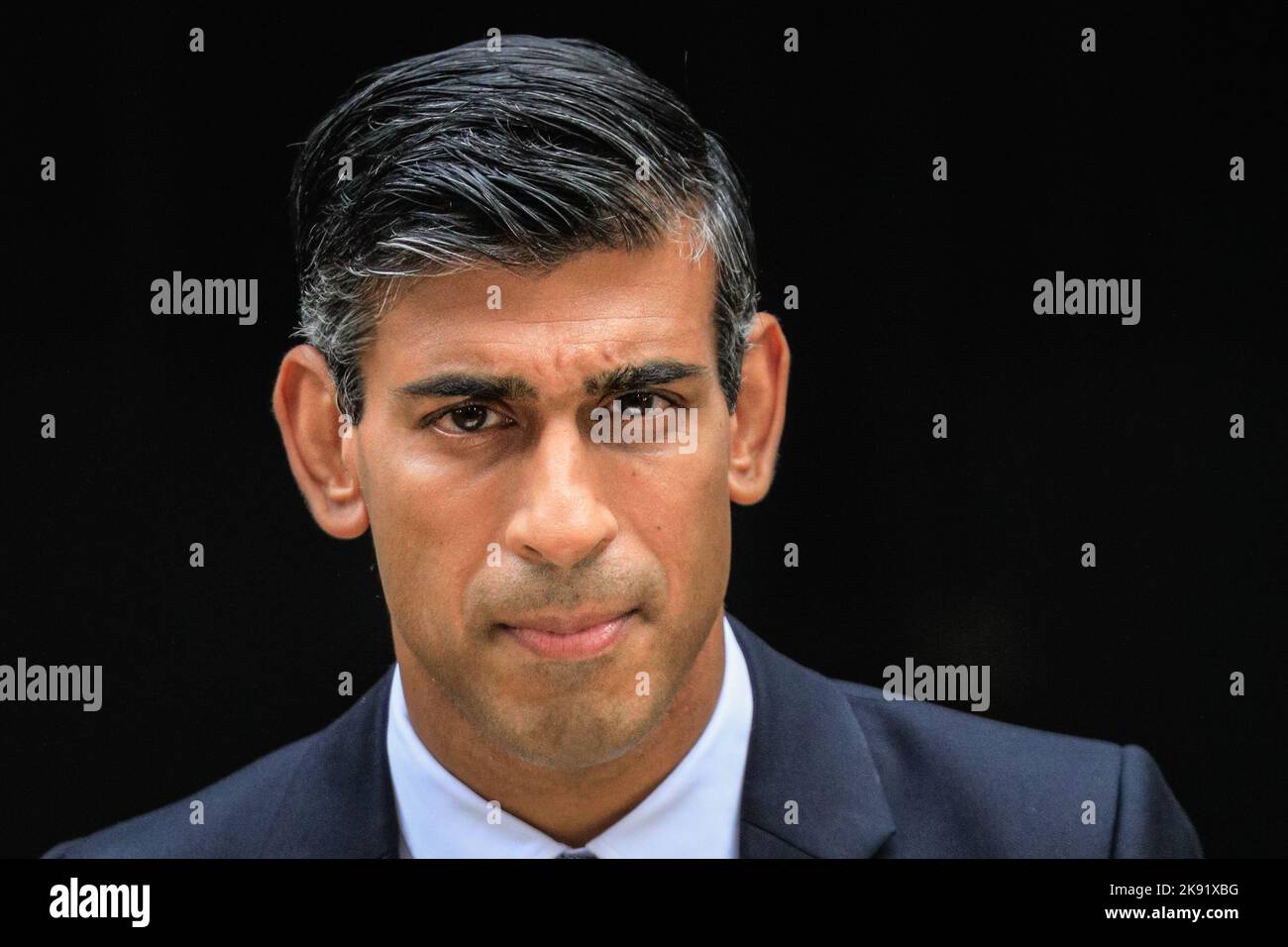 Londres, Royaume-Uni. 25th octobre 2022. Rishi Sunak, nouveau Premier ministre britannique, lors de son premier discours devant Downing Street aujourd’hui. Credit: Imagetraceur/Alamy Live News Banque D'Images