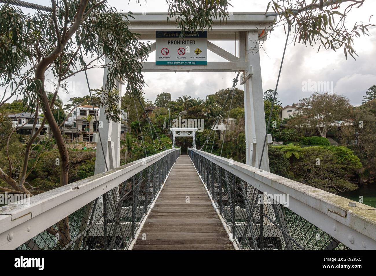 Le pont de la baie de persil le long de la promenade de Bondi à Manly à Vaucluse, Sydney, Australie Banque D'Images