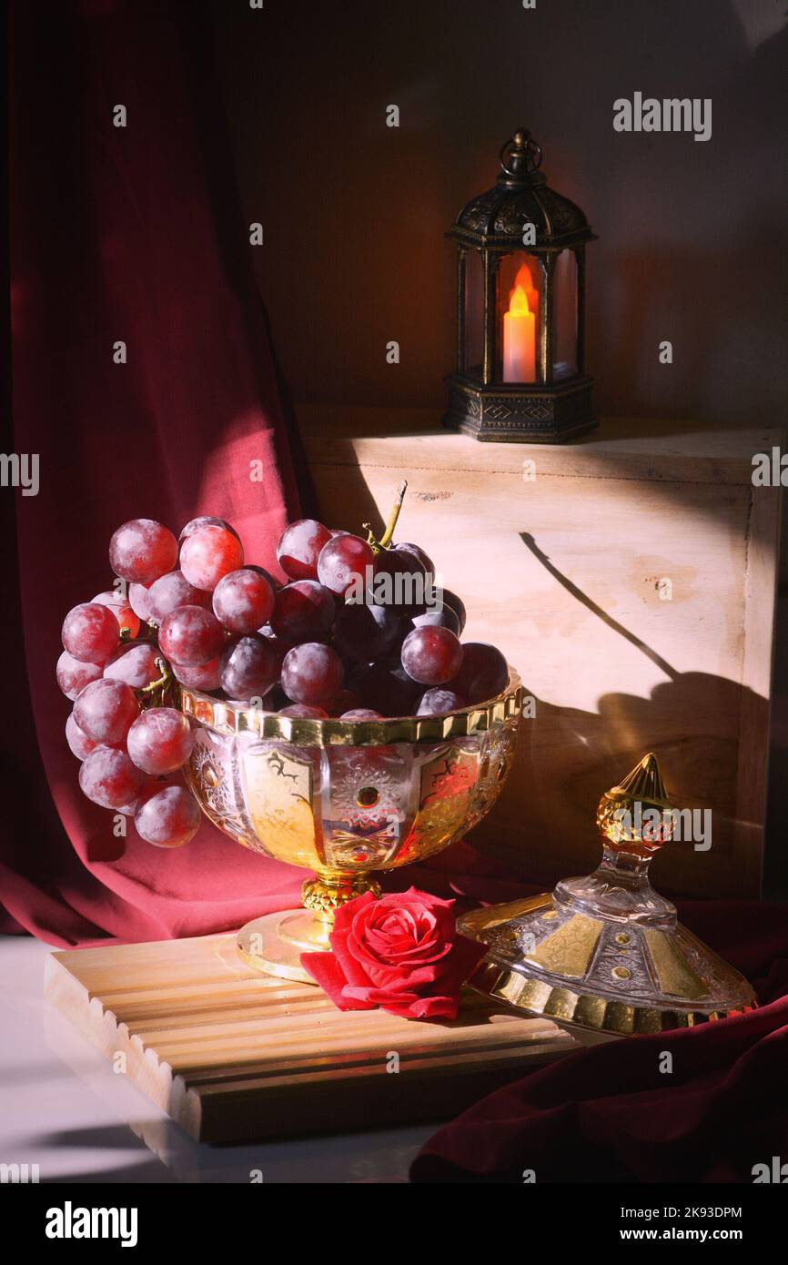 Photo de raisin encore vivant Banque D'Images