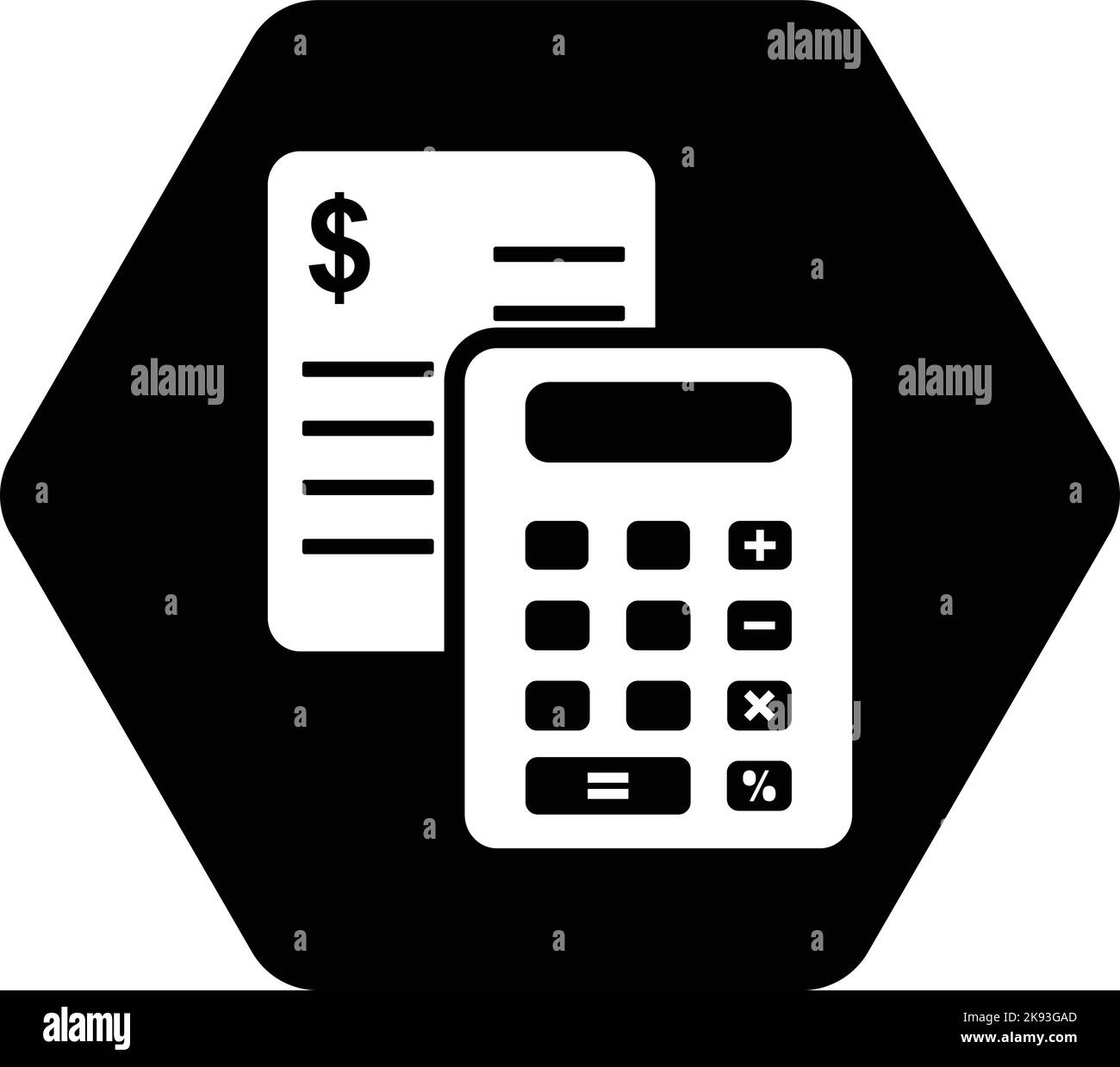 Icône calculer l'éducation de la calculatrice Illustration de Vecteur