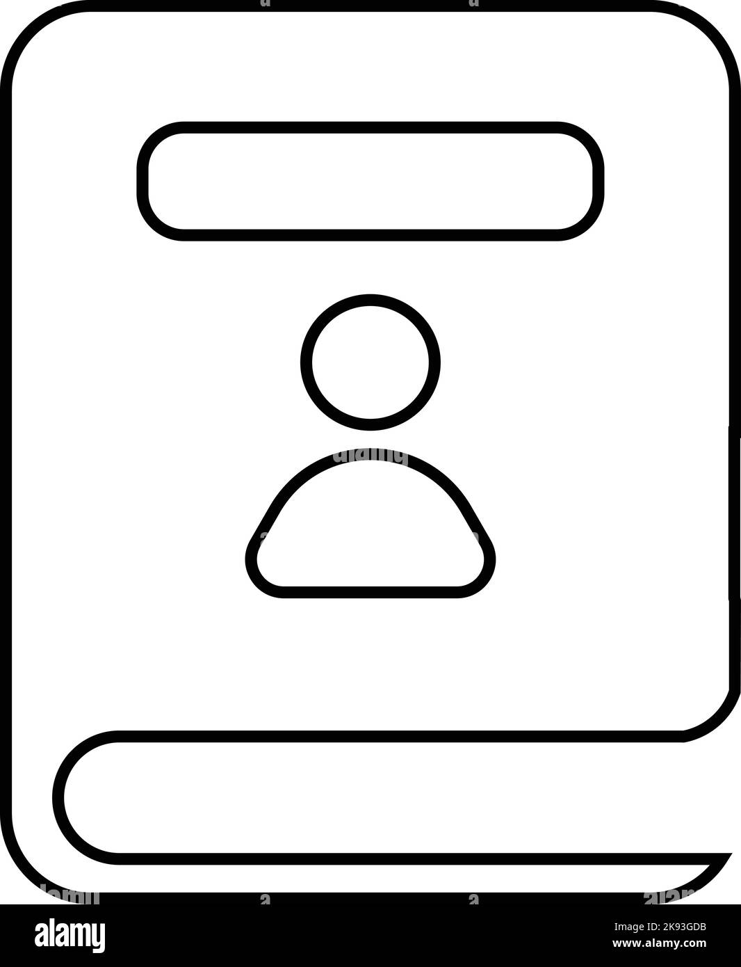 Icône d'apprentissage de l'éducation de livre Illustration de Vecteur