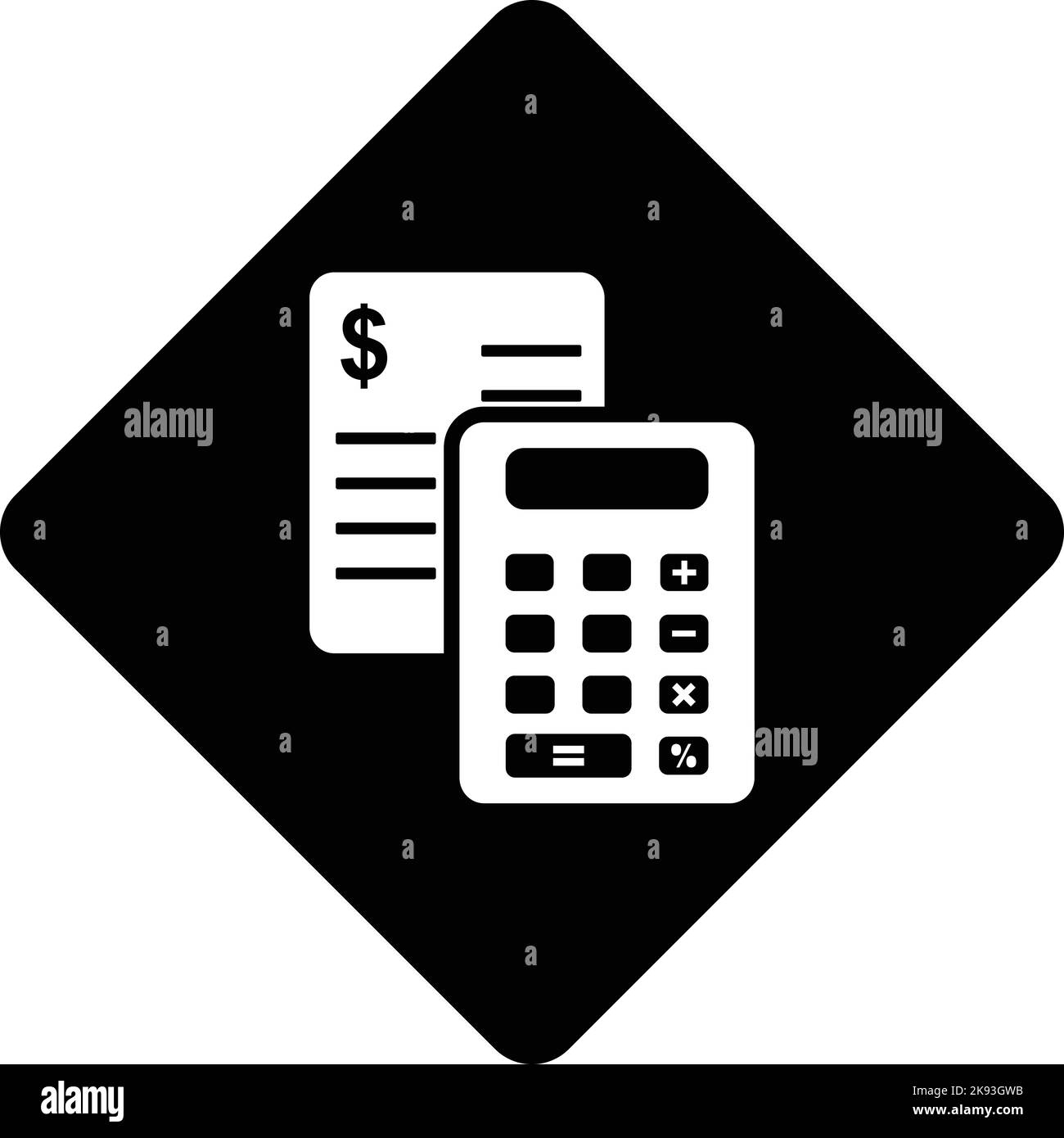 Icône calculer l'éducation de la calculatrice Illustration de Vecteur