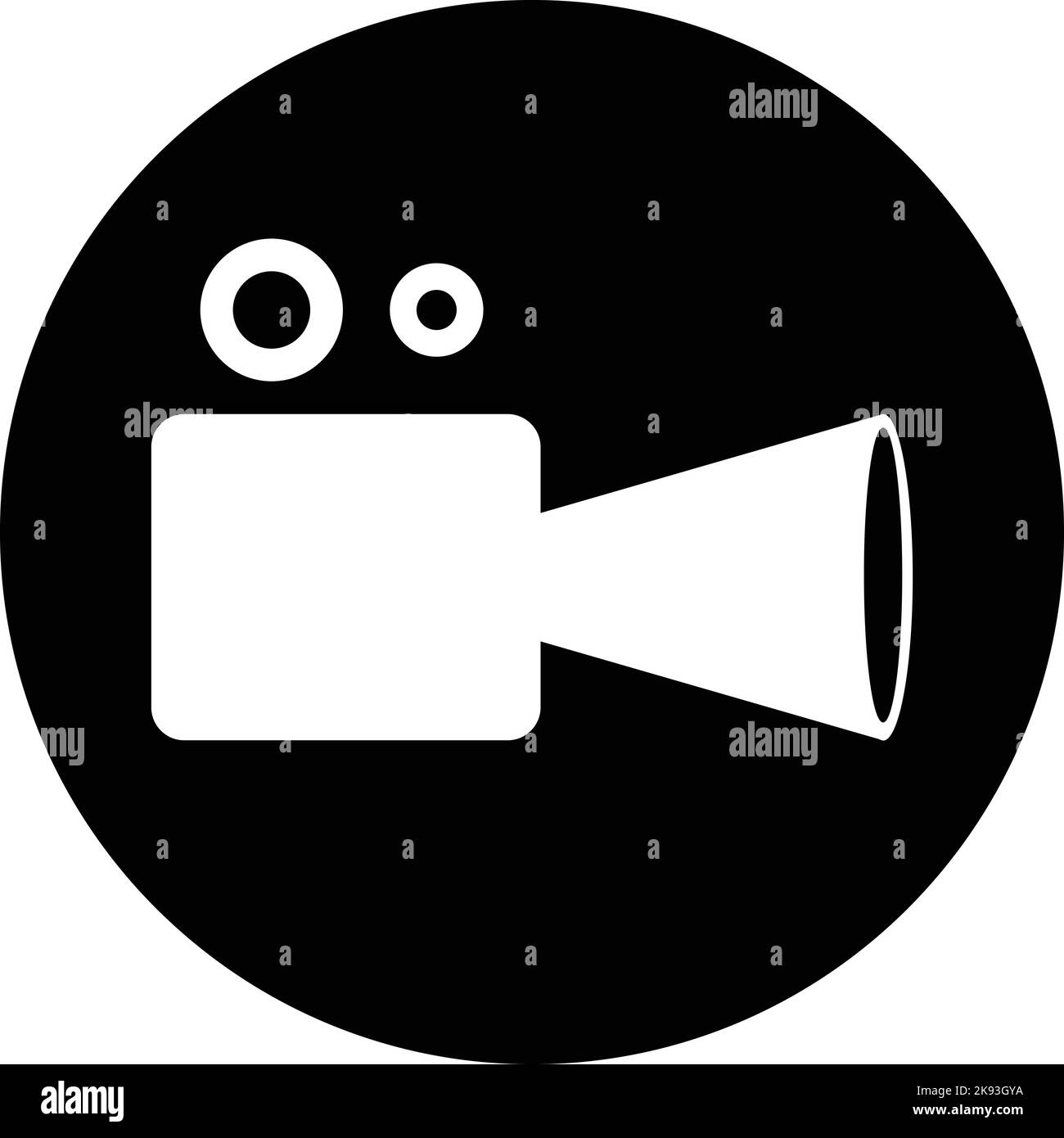 Icône vidéo de l'appareil photo Illustration de Vecteur