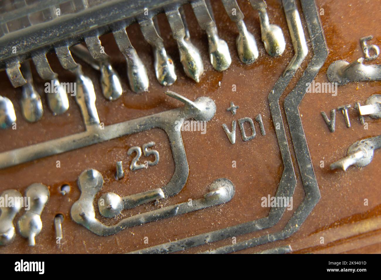 circuit imprimé, calculateur démonté Banque D'Images