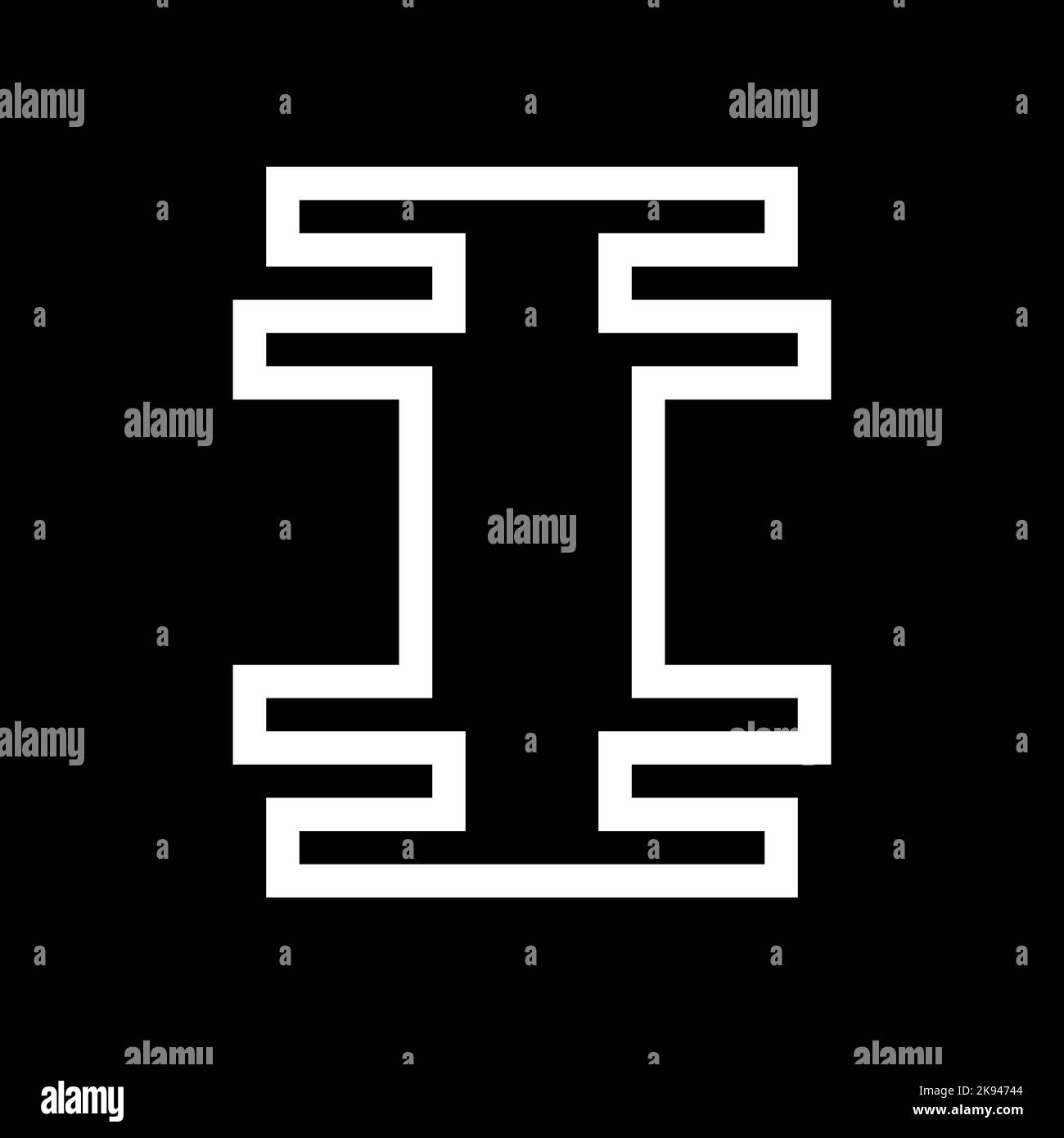 Logo lettre I. Image de marque vecteur d'entreprise I icône et logo. Illustration de Vecteur Logo lettre I. Image de marque vecteur d'entreprise I icône et logo. Illustration de Vecteur