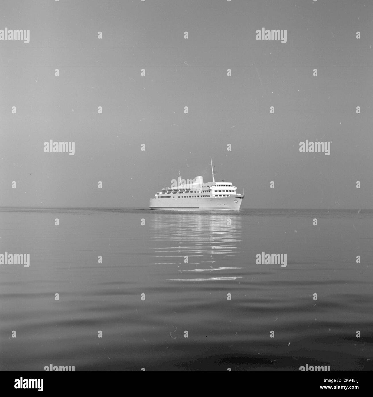 M/S Trelleborg, a voyagé Trelleborg - Sassnitz entre les années 1958 et 1972. De 1966 comme ferry de réserve Banque D'Images M/S Trelleborg, a voyagé Trelleborg - Sassnitz entre les années 1958 et 1972. De 1966 comme ferry de réserve Banque D'Images