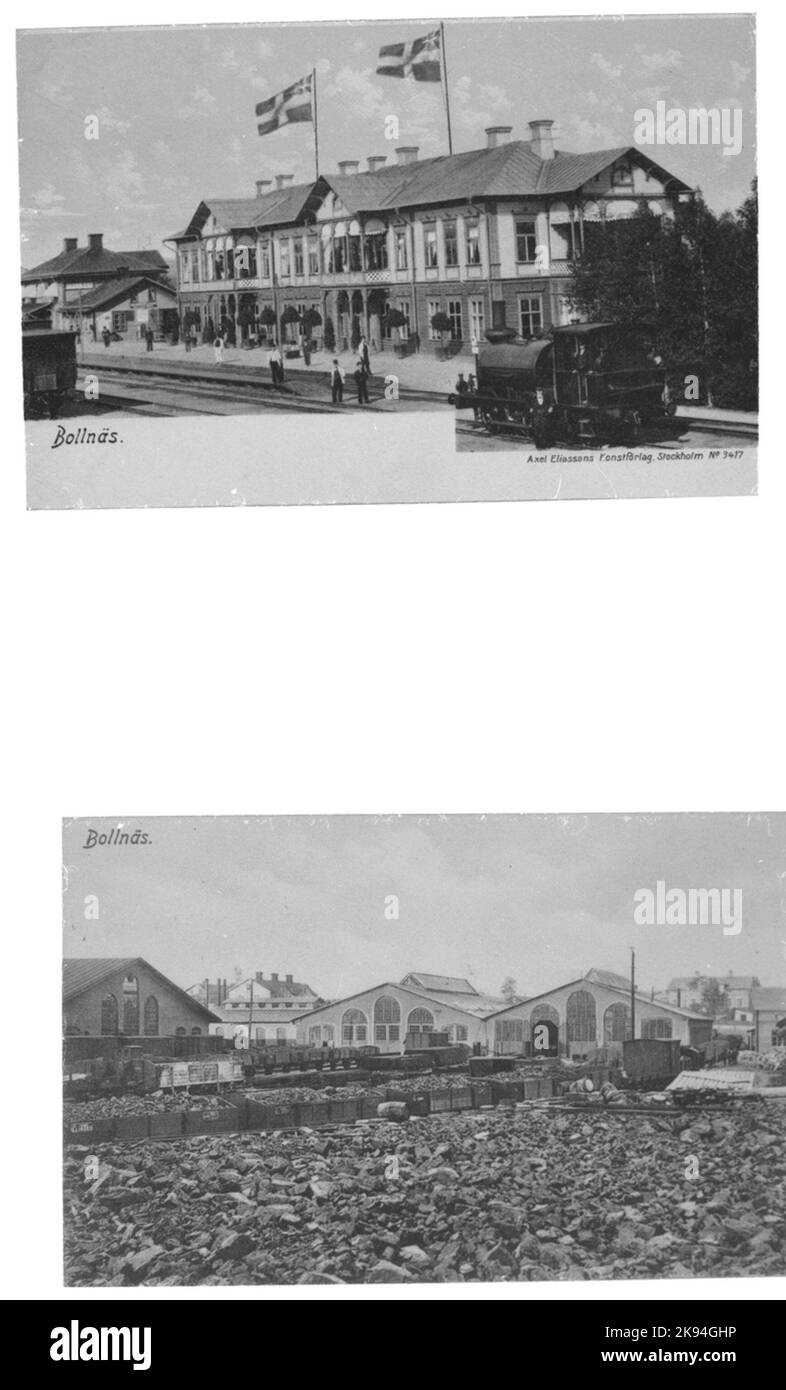 Hôtel de chemin de fer et Lokstalet Banque D'Images