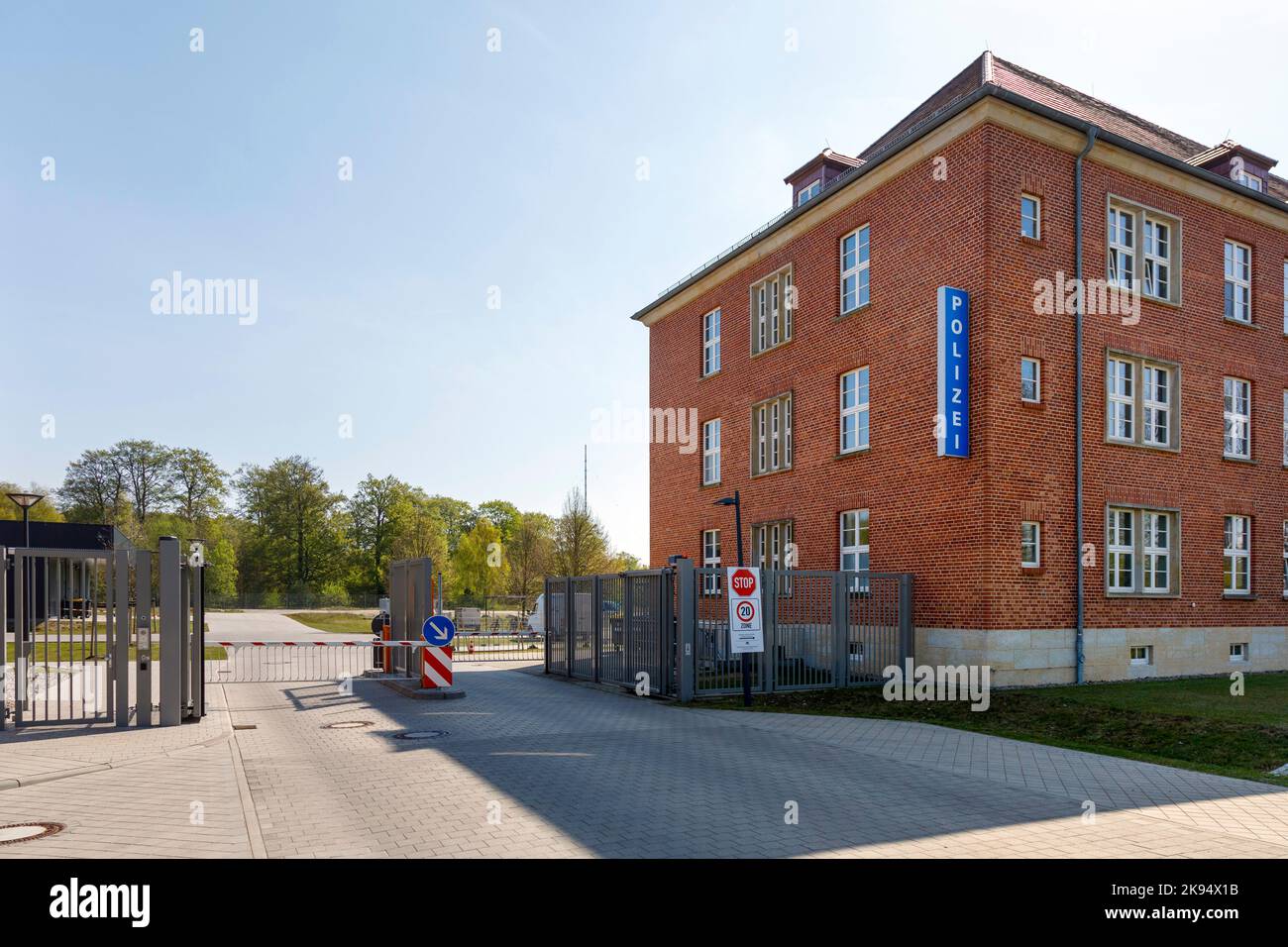 Bureau de police d'État, inspection de police et bureau de police criminelle à Schwerin Banque D'Images