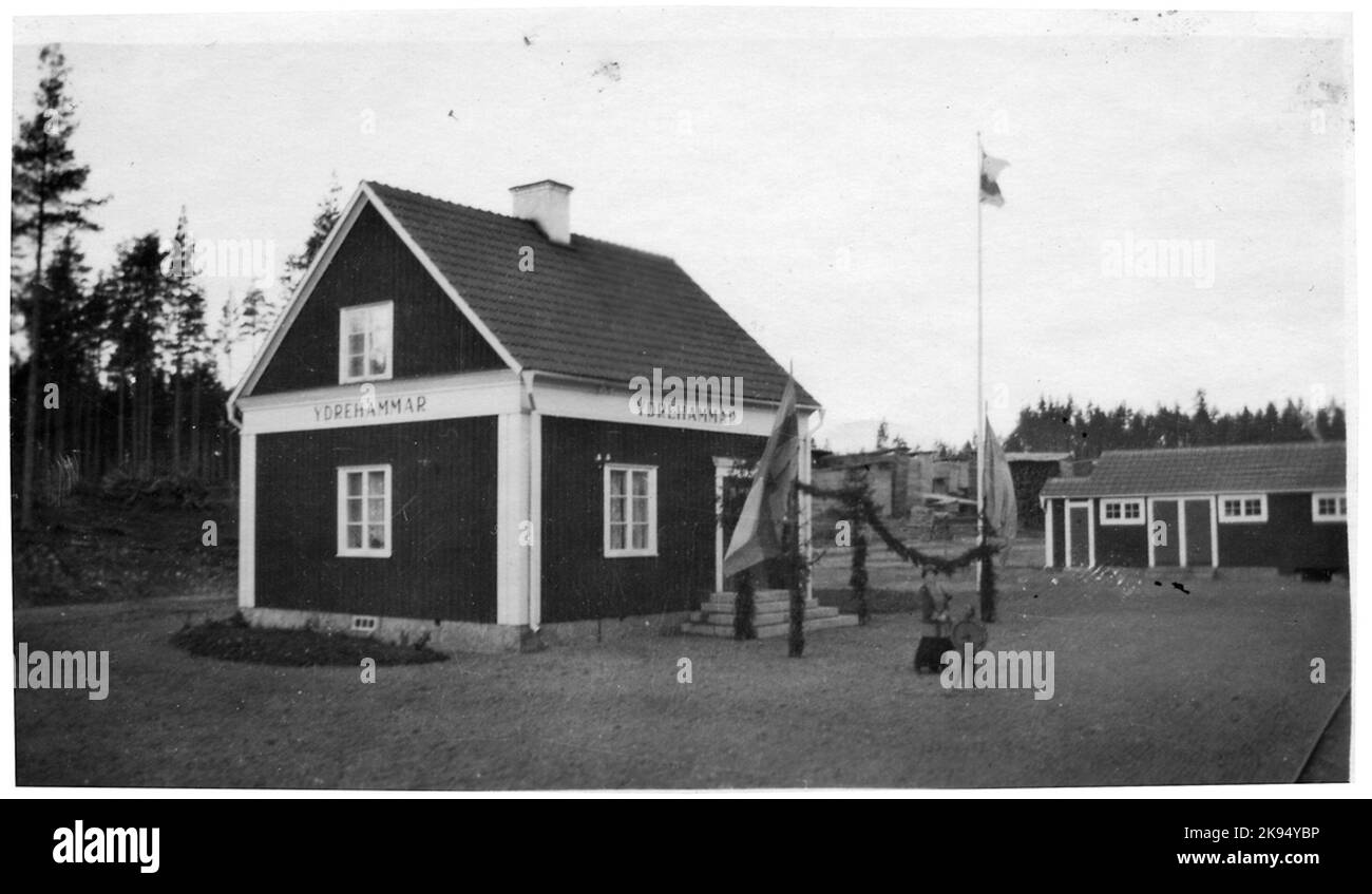 Arrêt Ydrehammar à l'inauguration. Banque D'Images