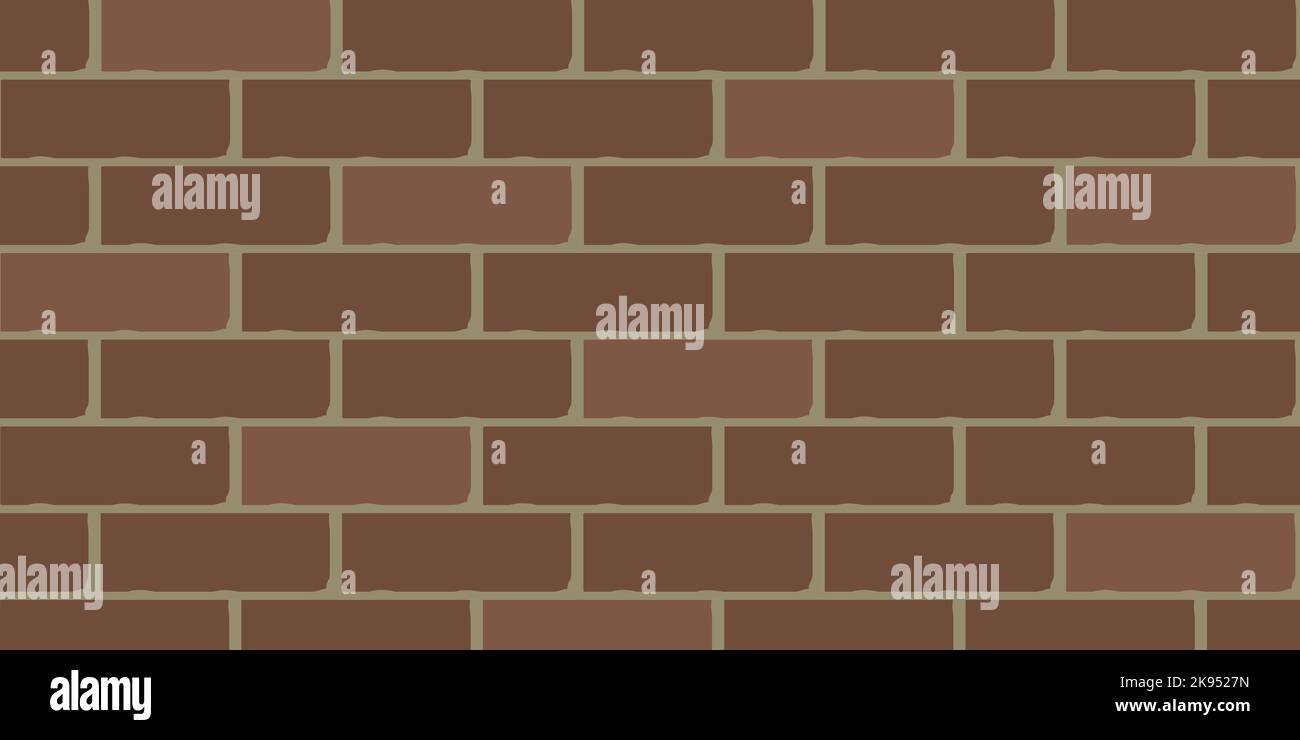 Un motif de mur de briques marron avec des dalles Illustration de Vecteur