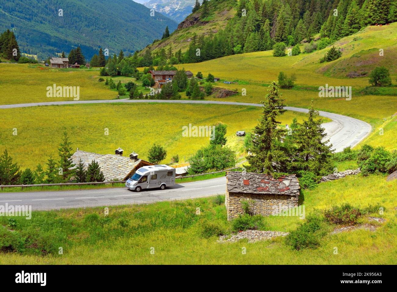 Col de la Madeleine, France, Savoie Banque D'Images