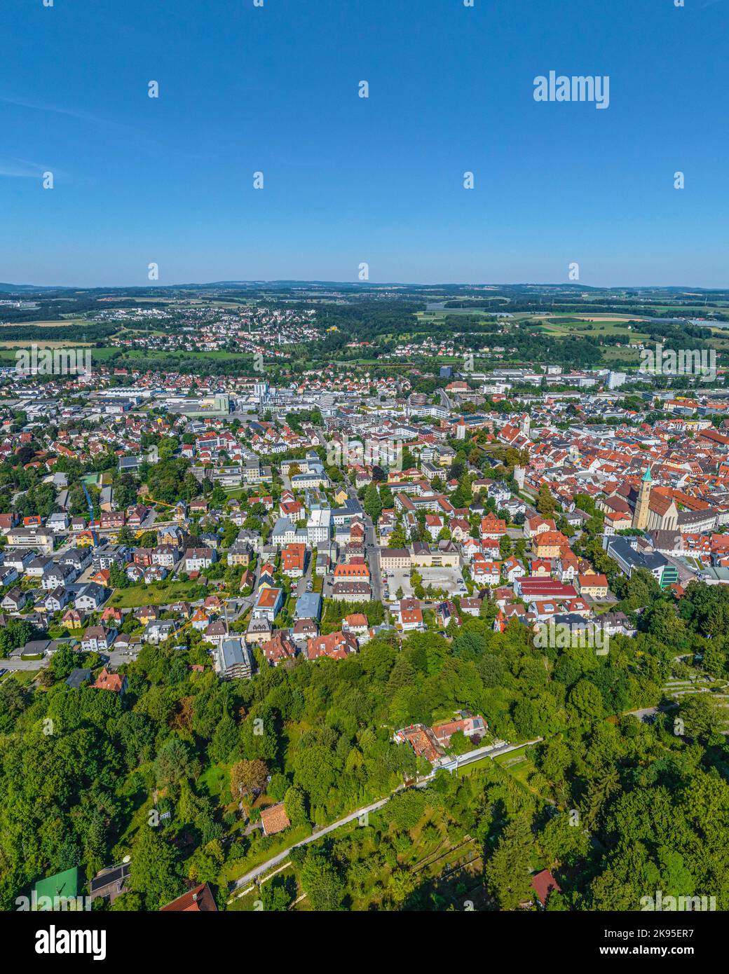 Vue aérienne de Ravensburg près du lac de Constance Banque D'Images