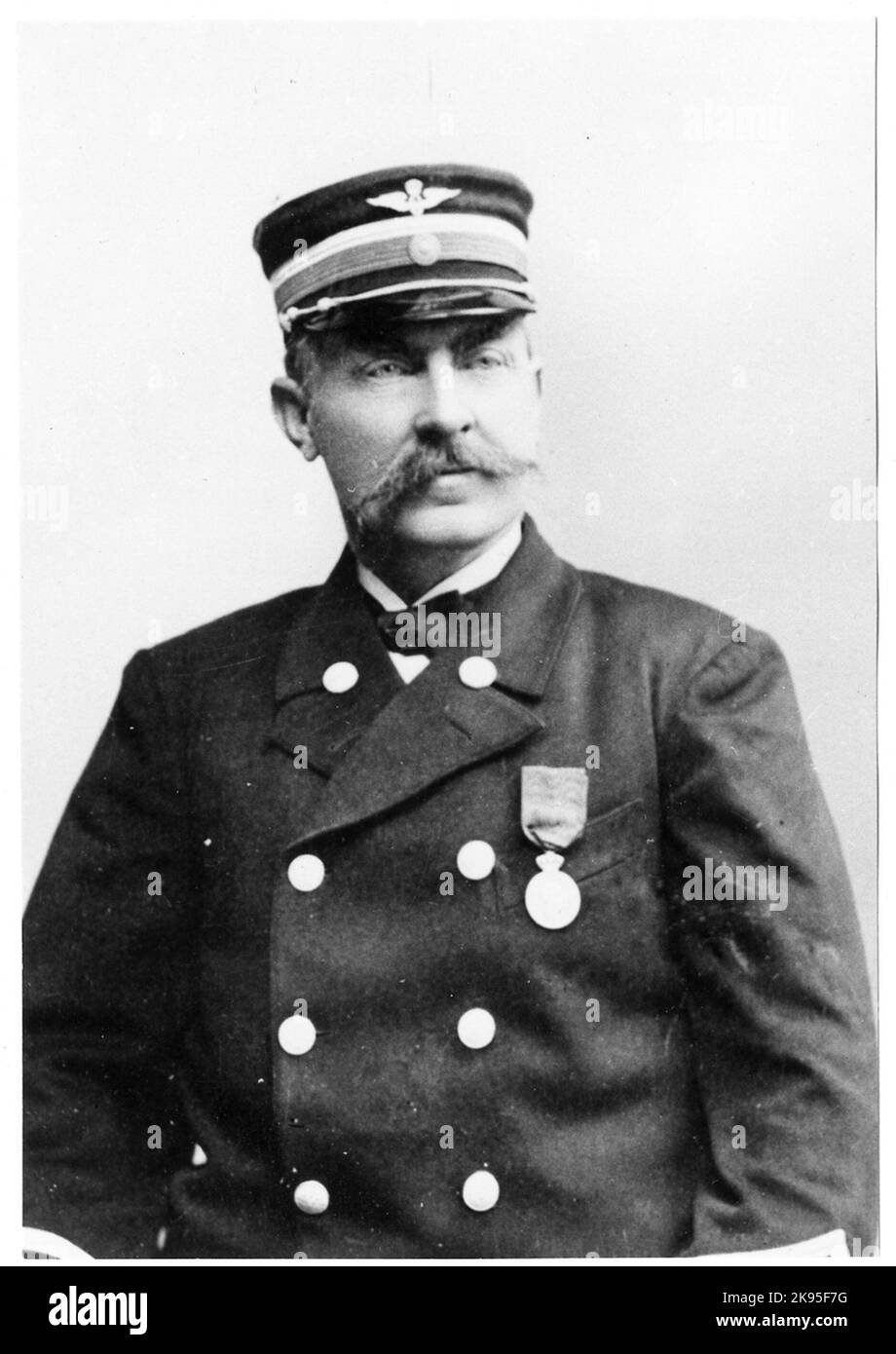 Le champion de la station J. Gustaf Åstrand. Banque D'Images