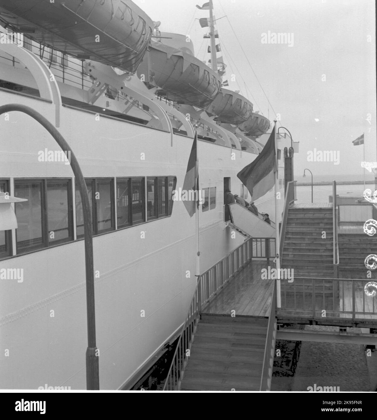 M/S 'Trelleborg', visite d'inauguration. Banque D'Images M/S 'Trelleborg', visite d'inauguration. Banque D'Images