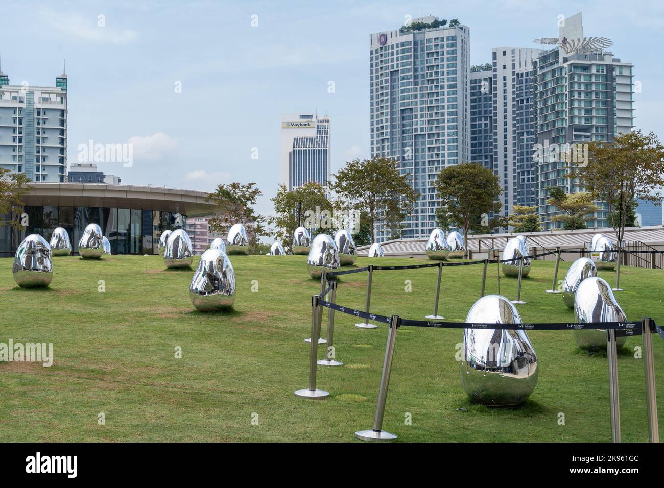 Kuala Lumpur, Malaisie - 20 octobre, 2022 : le centre-ville de LaLamort Bukit Bintang (BBCC) accueille une exposition « TeamLab : microcosmes résonnants » Banque D'Images