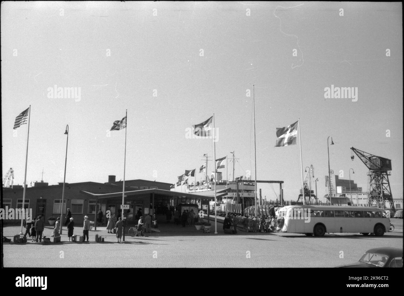 Terminal de ferry de Malmö. Banque D'Images