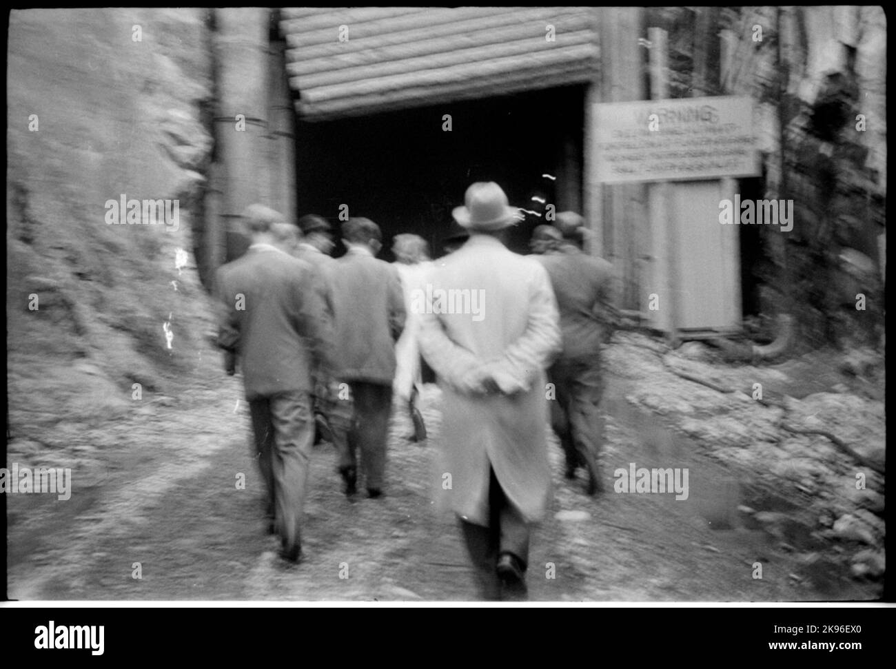 Personnel du bureau de l'immeuble de la ville de Stockholm à tunnel en collaboration avec le bâtiment du métro à Stockholm en 1946. Banque D'Images