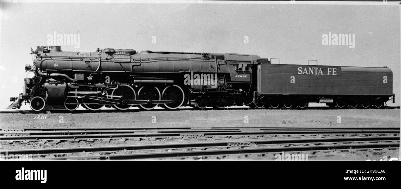 (Atchison, Topeka et Santa Fe Railway ) AT&SF lok 3780 Banque D'Images