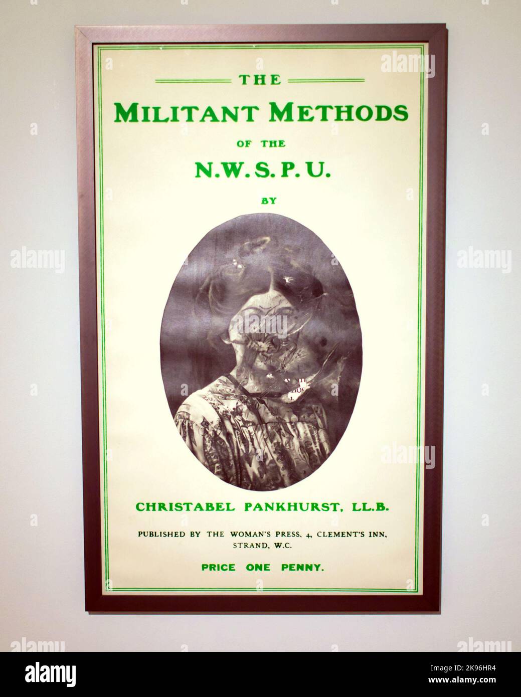 Musée de Glasgow de l'intérieur moderne ou INTÉRIEUR DE GOMA affiche de l'Union sociale et politique nationale des femmes (NWSPU) Banque D'Images