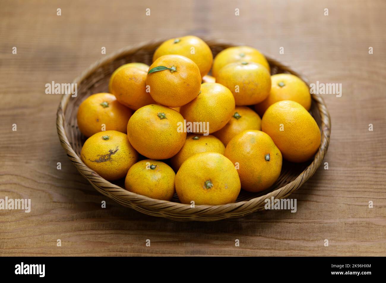 Orange mandarin Wenzhou frais bio, unshu mikan, satsuma mandarin, agrumes unshiu Banque D'Images