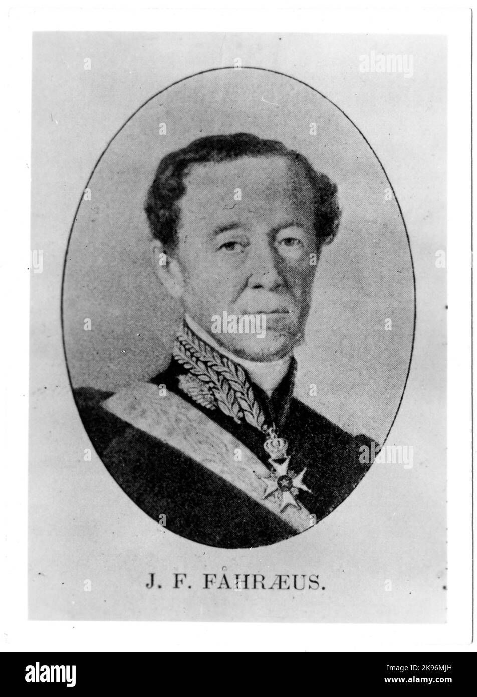 Premier ministre Johan Fredrik Fåhraeus. Banque D'Images