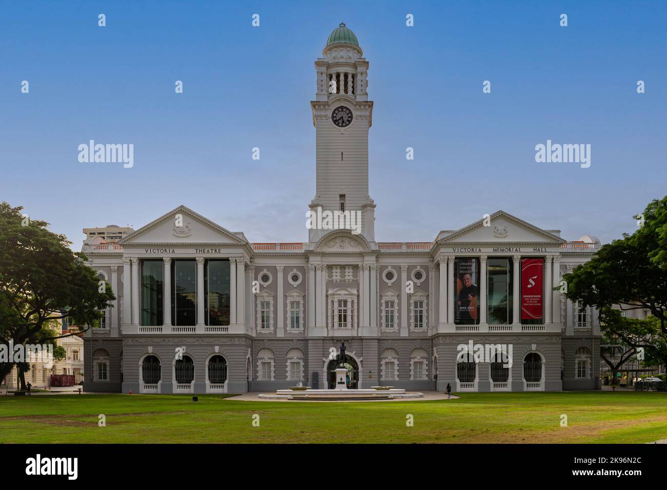 Le Victoria Theatre et salle de Concert, Singapour Banque D'Images