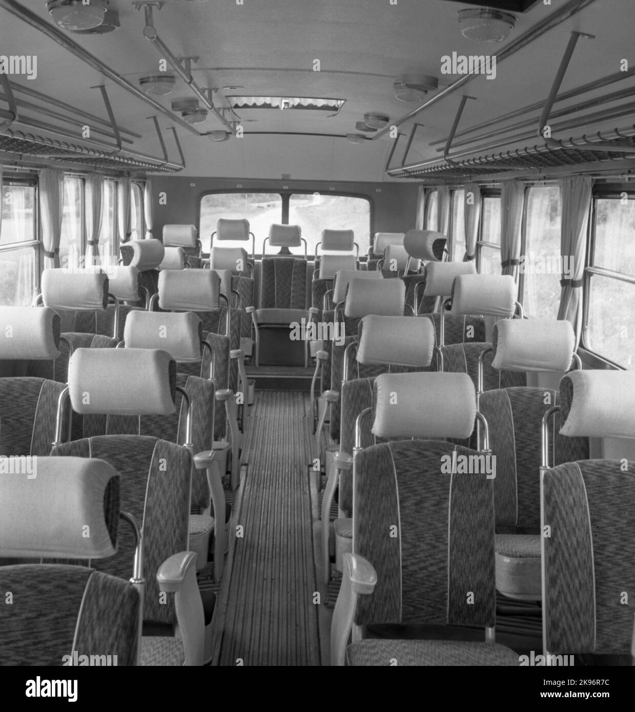 Les chemins de fer de l'État, SJ Tourist et Country Road bus. Bus touristique et ligne combinée. SJ bus numéro 1635. Livré en mai 1950. Banque D'Images