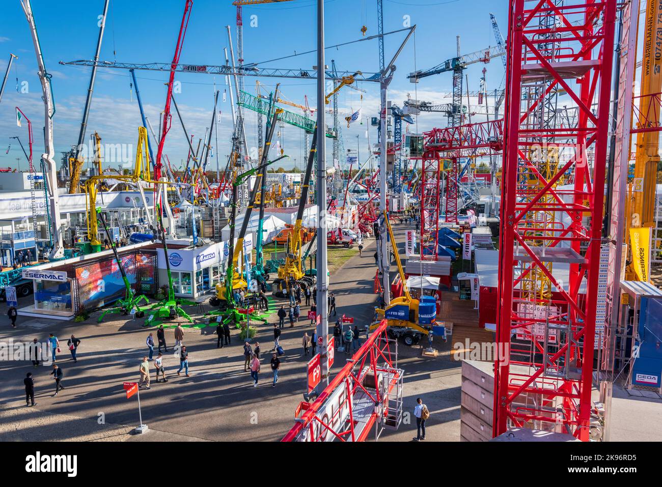 Bauma 2022 - Die größte Messe für Baumaschinen, Bergbaumaschinen und Baufahrzeuge in München Banque D'Images