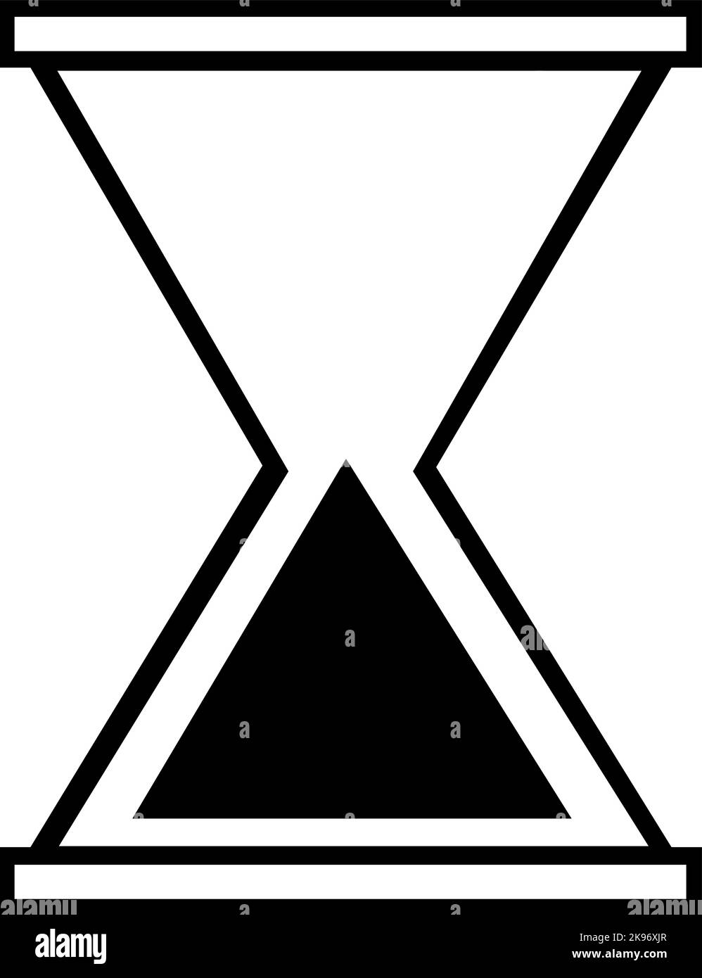 Illustration vectorielle d'une icône de sablier Illustration de Vecteur