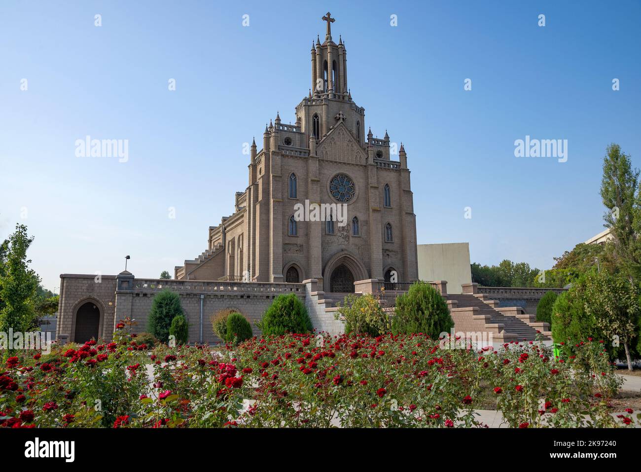 L'ancienne église catholique romaine du 'coeur acré de Jésus'. Tachkent, Ouzbékistan Banque D'Images