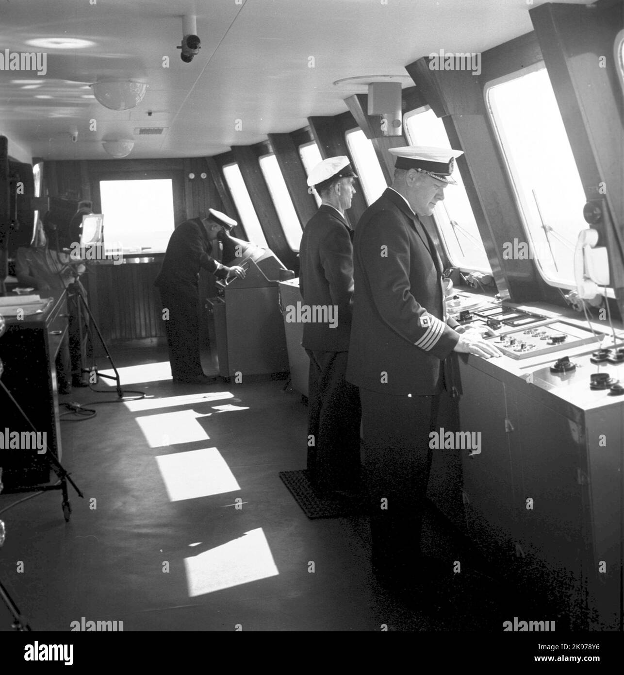 Commande Brygga au M/S Trelleborg Banque D'Images Commande Brygga au M/S Trelleborg Banque D'Images